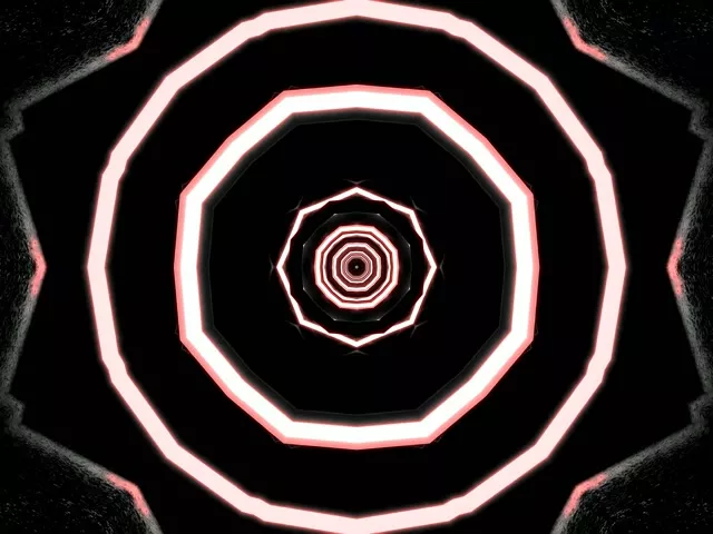 Neon Tonnel Tienhoek Vorteks 4:3 Klassiek 60fps Skermbewaarder VJ Loop