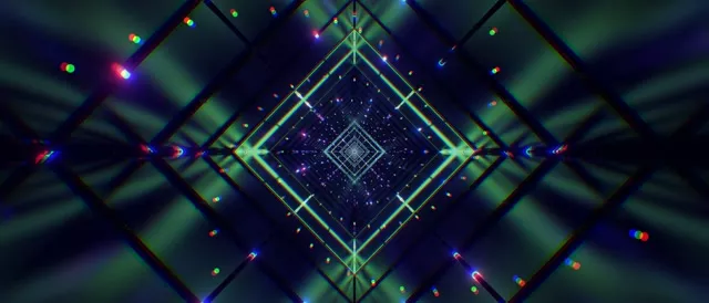 Neon Tunnel Diamond Vortex Vj Loop 21:9 Ultrawide 60fps Screensaver