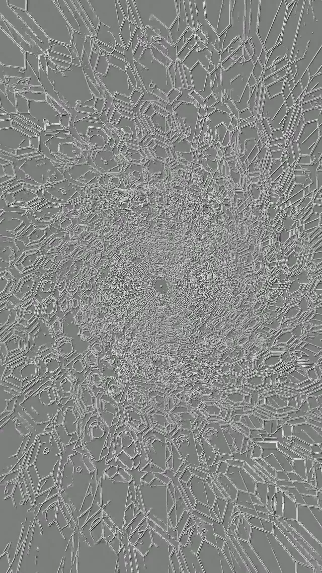 Neon Tonnel Fraktaal Kristal Draaikolk Skermbespaarder 9:16 Reels 60fps VJLoops