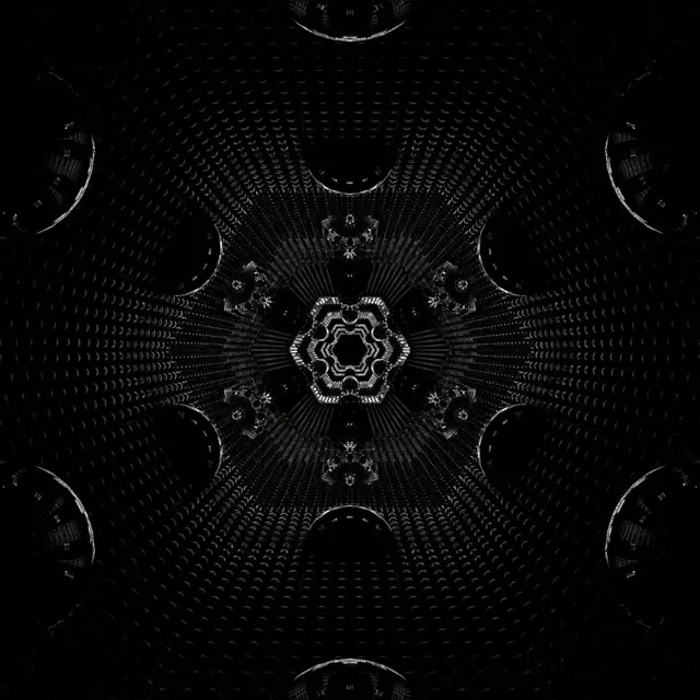 Túnel Neón Caleidoscopio Fractal 1:1 Cadrado 60fps Protector de Pantalla VJ Loop