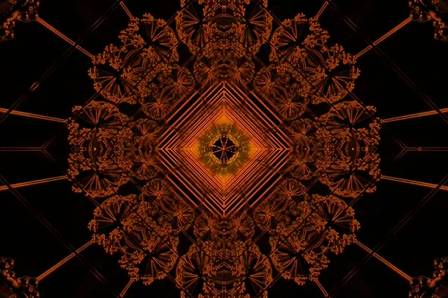 Neon Tunnel Fractal Kaleidoscope 3:2 surface 60fps Screensaver Vj Loop