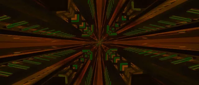 Neonový Tunel Fraktál Kaleidoskop Výbuch 21:9 Ultrawide 60fps Spořič obrazovky VJ Loop