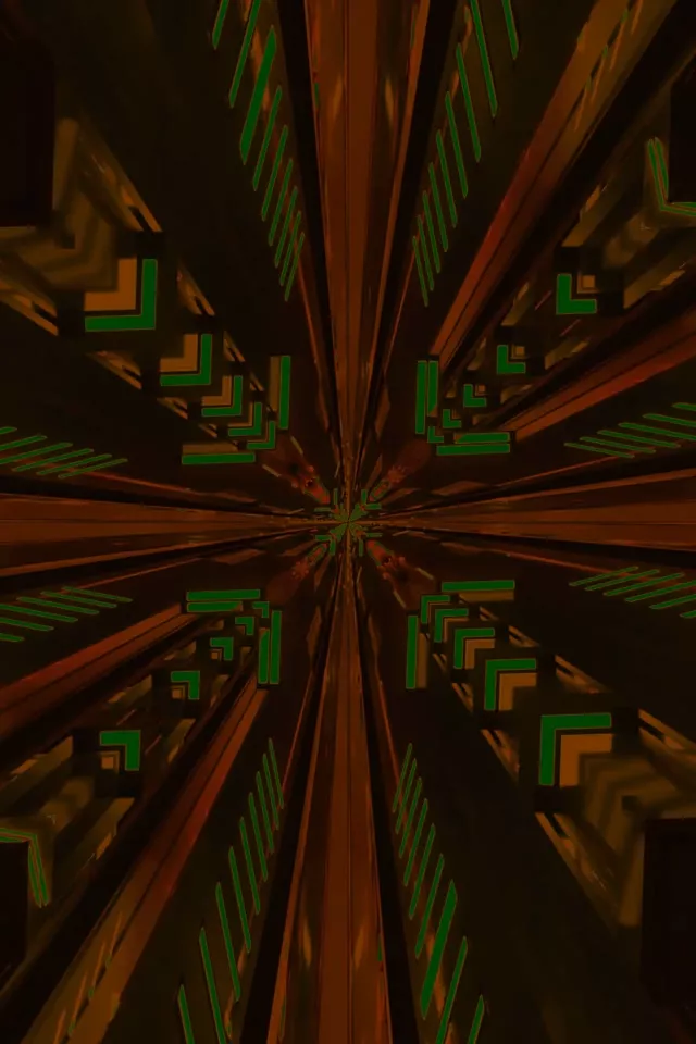 नियॉन टनल फ्रैक्टल कैलाइडोस्कोप बर्स्ट 2:3 Photo Portrait 60fps स्क्रीनसेवर VJ Loop