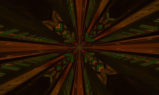 霓虹隧道分形万花筒爆炸 5:3 宽屏 60fps 屏保 Vj Loop