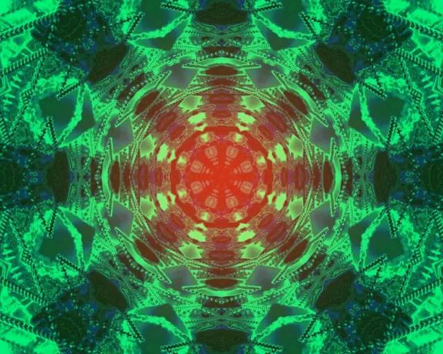 نيون تونل فراكتال كاليدوسكوب بيرست 5:4 industrial 60fps شاشة التوقف VJ Loop