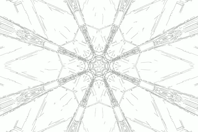 Tunel Neon Kaleidoskop Fraktal VJLoops 3:2 Surface 60fps Ekrankursyes