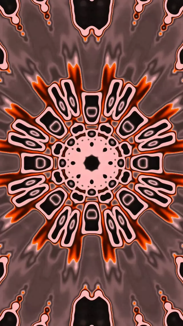 Neon Tunnel Fractal Mandala Burst 60fps 9:16 Reels Screensaver Vj Loop