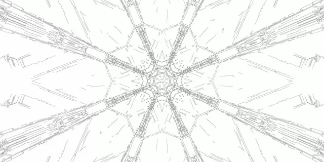 Neon Tonnel Fraktale Ster Bars VJLoops 2:1 Univisium 60fps Skermbeskermer