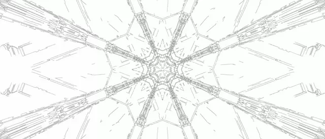 Neon Tunnel Fractal Star Burst Vj Loop 21:9 Ultrawide 60fps Screensaver