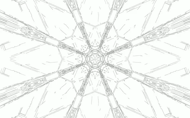 Neon Tunel Fraktalna Zvezda Prasak VJLoops 60fps 16:10 MacBook Čuvar Ekrana