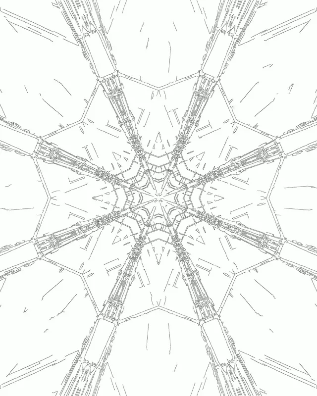 Neon Tunel Fraktal Izar Sareta VJLoops 4:5 Instagram 60fps Pantaila-babeslea