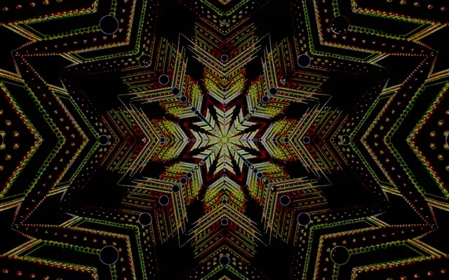 Neon Tunel Fraktalna Zvezda Ohranjevalnik Zaslona 16:10 MacBook 60fps VJ Loop