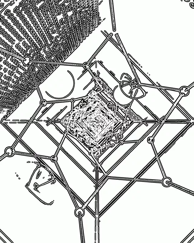 Tunel Neon Geometric Web Screensaver 60fps 4:5 Instagram Vj Loop