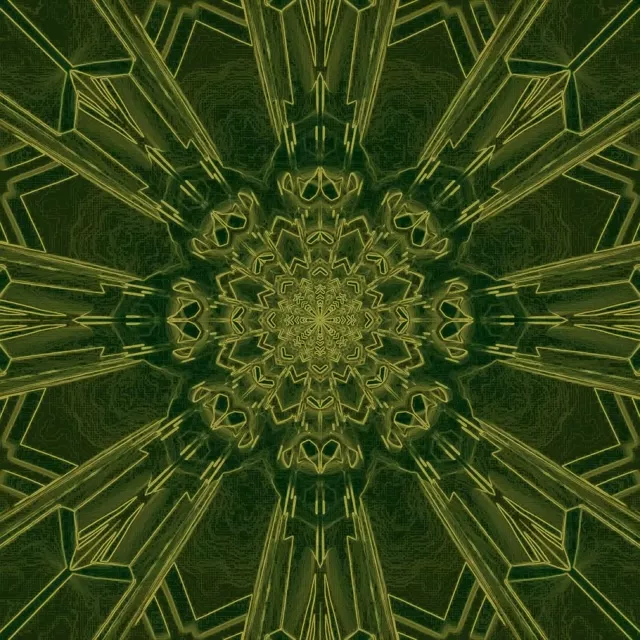 Neon Tunnel VJ Loop 1:1 Square 60fps Fractal Kaleidoscope Screensaver