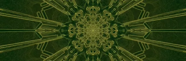 3:1 Triple Wide Neon Tunnel Kaleidoscope 60fps VJ Loop Screensaver