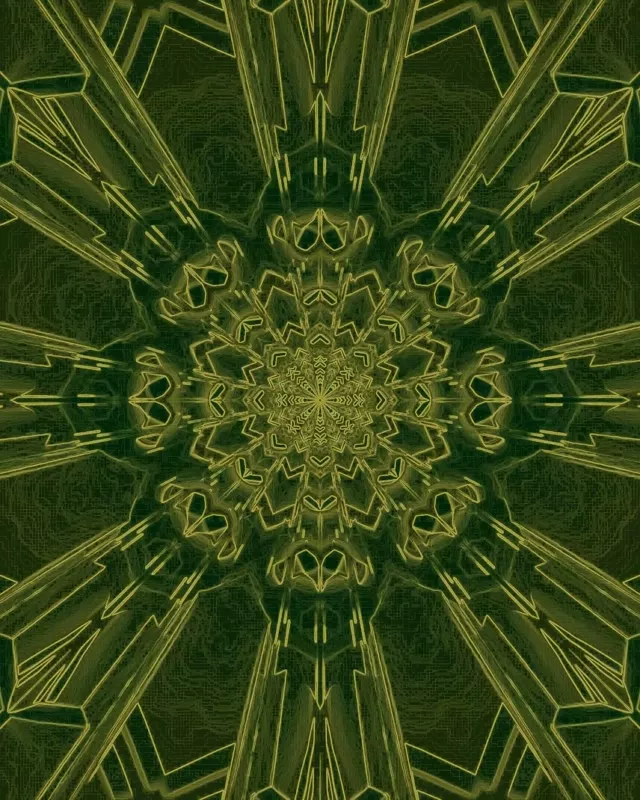 Neon Tunnel Fractal Kaleidoscope 4:5 Instagram 60fps Screensaver