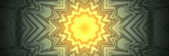 Neon Tunnel Golden Star Burst VJ Loop 3:1 Triple Wide 60fps Screensaver