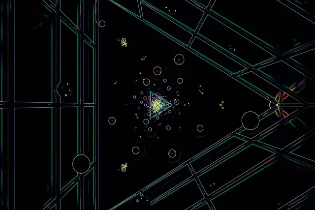 Neoon Tunnel Rohelised Ringid Ekraanisäästja 3:2 Surface 60fps VJ Loop