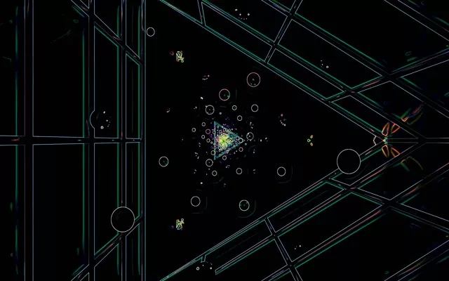 Neon Tunel Zeleni Krogi Ohranjevalnik Zaslona 60fps 16:10 MacBook VJ Loop