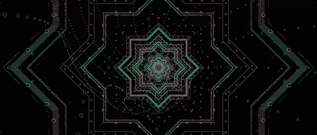 Neon Tunnel Green Circuit Screensaver 21:9 Ultrawide 60fps VJ Loop