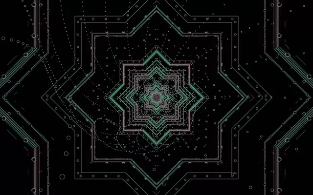 Túnel Neón Verde Circuito Salvapantallas 60fps 16:10 MacBook VJ Loop