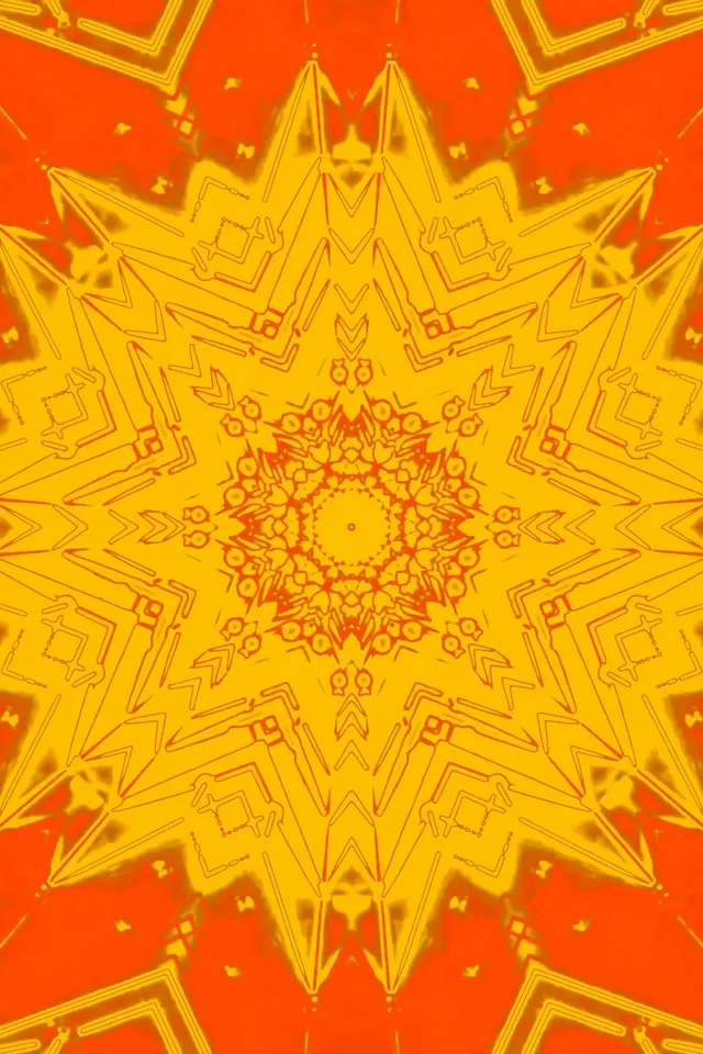 Неонова Тунель Калейдоскоп Зірка Спалах 2:3 Фото Портрет 60fps Заставка VJ Loop