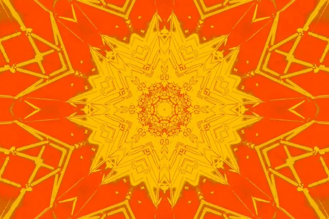 Túnel Neón Caleidoscopio Estallido Estrella VJLoops 3:2 Surface 60fps Salvapantallas