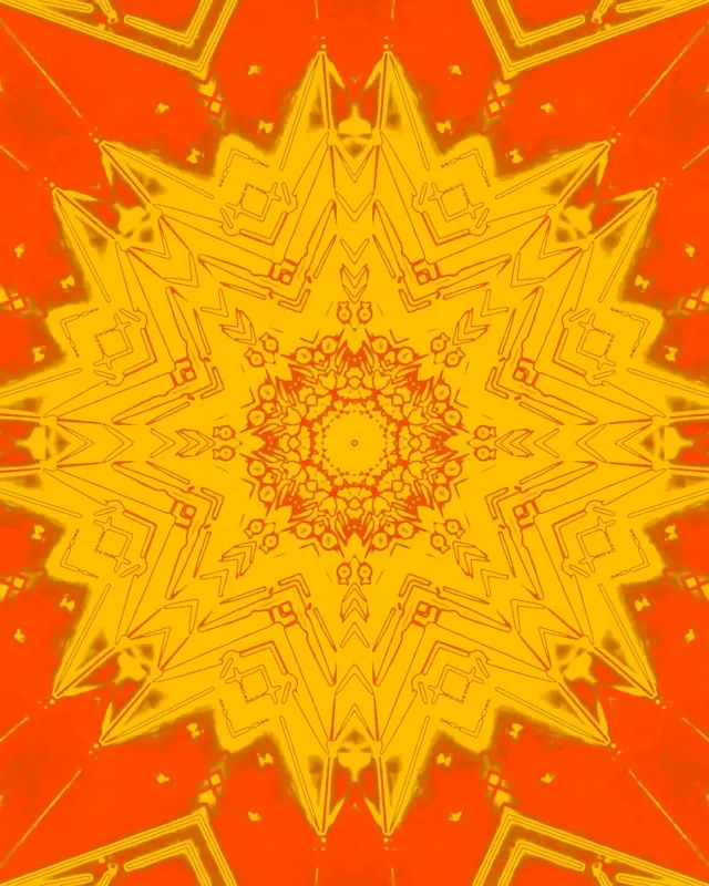 Esclat Estrella Caleidoscopi Túnel Neó 4:5 Instagram 60fps Screensaver Vj Loop