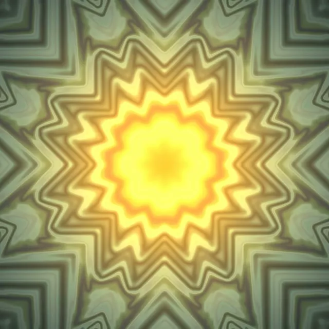 Vj loop Neon Tunnel Golden Star Burst 1:1 Square 60fps Screensaver