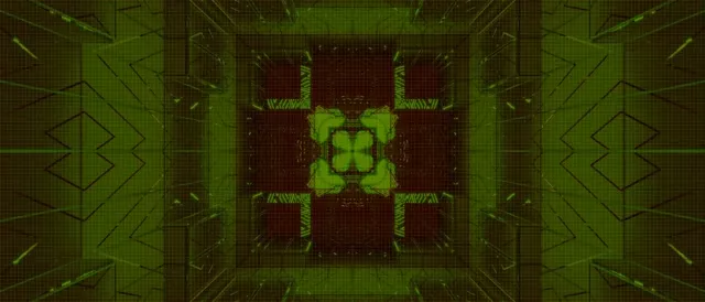 Neon Tunnel Green Grid Vortex Vj Loop 21:9 Ultrawide 60fps Screensaver