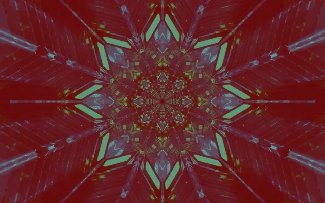 Túnel Neón Caleidoscopio Zigue-Zague Explosión VJ Loop 60fps 16:10 MacBook Salvapantallas