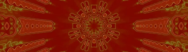 Neon Tunnel Kaleidoskop Eksplosion 32:9 Super Ultrawide 60fps Pauseskærm VJLoops