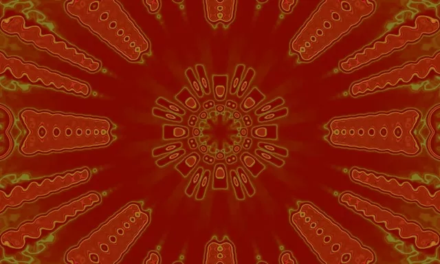 Neon Tunnel Kaleidoskop Burst VJ Loop 60fps 5:3 Wide Bildschirmschoner