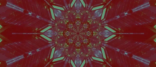 Neon Tunnel Kaleidoscope Burst VJ Loop 21:9 Ultrawide 60fps Screensaver