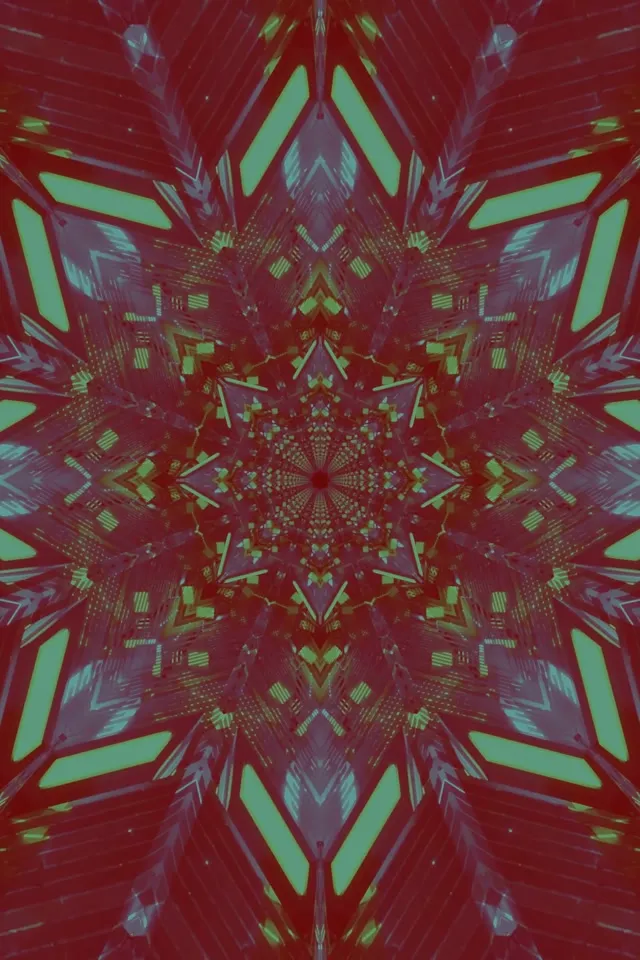 Neono Tunelio Zigzago Kaleidoskopas VJLoops 2:3 Foto Portretas 60fps Ekrano Užsklanda