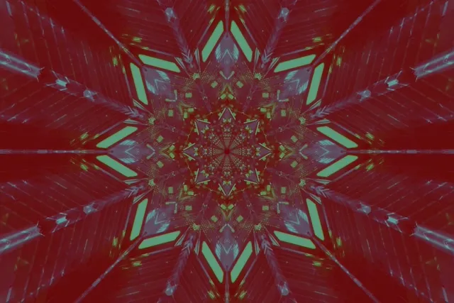 Neon Tunnel Kaleidoscope Star Burst VJLoops 3:2 Surface 60fps Screensaver