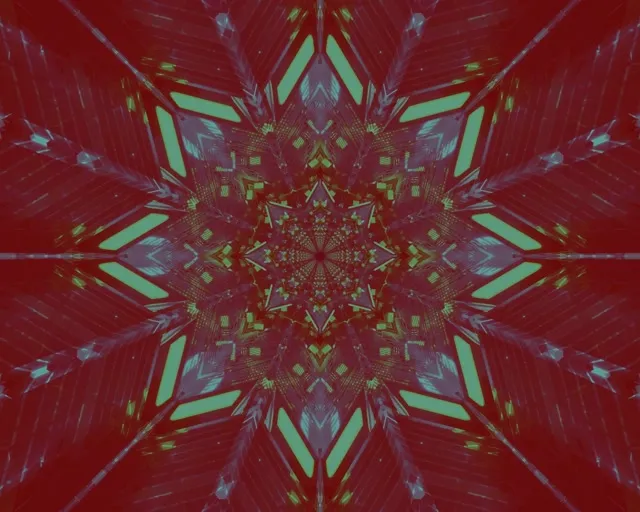 Vj loop túnel de neó explosió caleidoscopi zigzag 5:4 industrial 60fps protector de pantalla