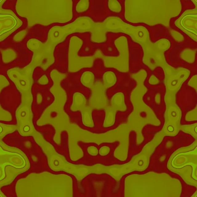 Neon Tunnel Green Kaleidoscope Mandala VJ Loop 1:1 Square 60fps Screensaver