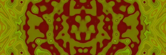 Neon Tunnel Oliven Kaleidoskop VJ Loop 3:1 Triple Wide 60fps Pauseskærm