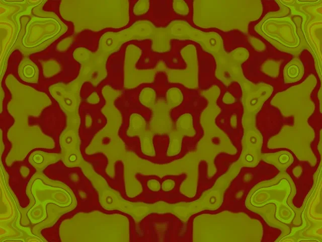 Neon Tunnel Acid Grøn Kaleidoskop VJ Loop 4:3 Classic 60fps Pauseskærm