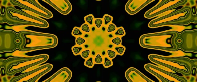 Neon Tunnel Kaleidoscope Sunburst 2.39:1 Cinemascope 60fps Screensaver Vj Loop