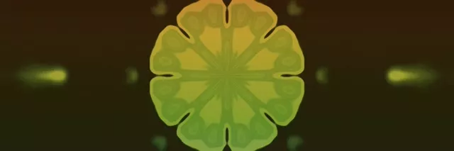 Неон Тунел Зелена Фрактал Мандала Експлозија VJ Loop 3:1 Triple Wide 60fps Чувар на Екранот