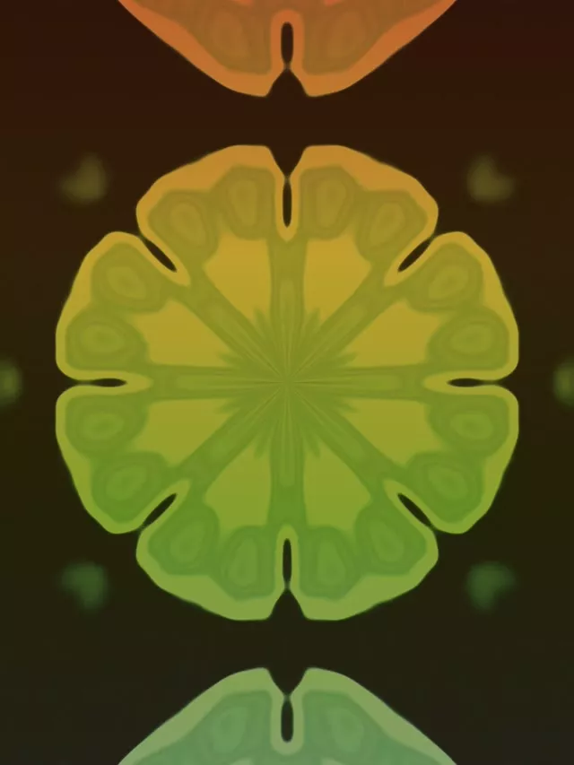 Túnel de Neón Caleidoscopio Fractal Explosión 3:4 iPad Retrato 60fps Salvapantallas Vj Loop