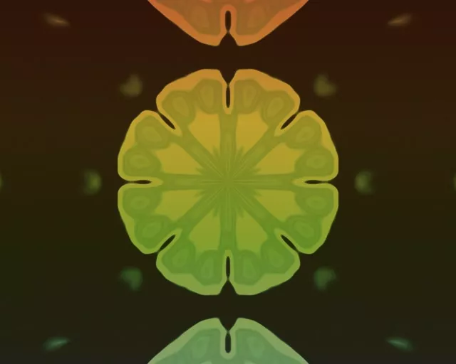 Neonová Tunel Fraktál Kaleidoskop Výbuch 5:4 Industrial 60fps Spúšťač VJ Loop