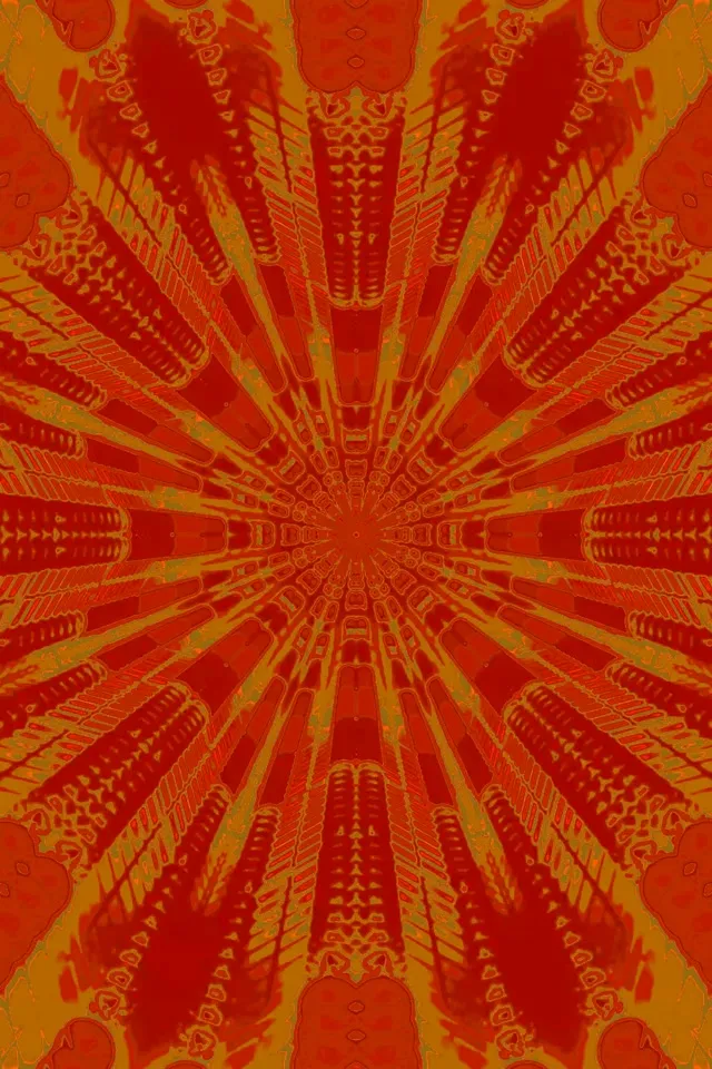 Túnel de Neón Caleidoscopio Explosión 2:3 Photo Portrait 60fps Salvapantallas Vj Loop