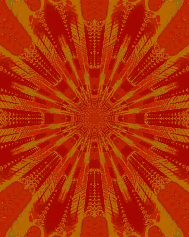 Túnel Neón Fractal Kaleidoscopio Explosión 60fps 4:5 Instagram Protector de pantalla VJ Loop