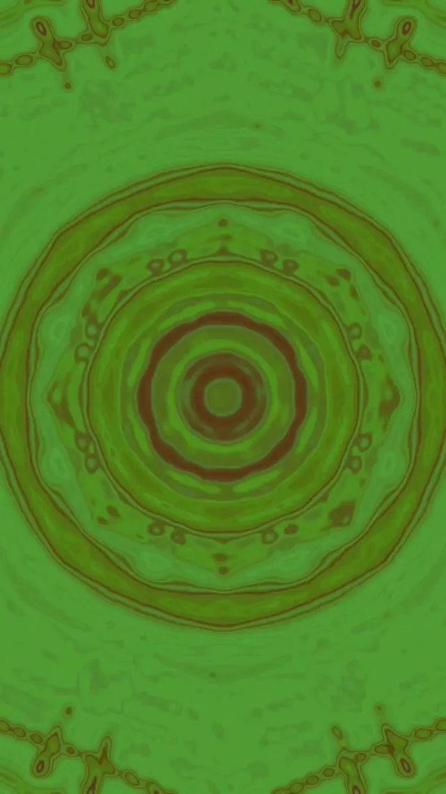 Neon Tunnel Green Ripple Mandala Vj Loop 9:16 Reels 60fps Screensaver