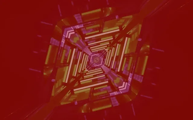 تونل نئون مربع چرخان گردباد VJ Loop 60fps 16:10 MacBook محافظ صفحه