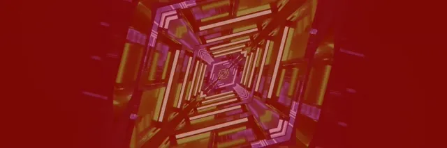 Neon Tunnel Rotating Diamond Vortex VJ Loop 3:1 Triple Wide 60fps Screensaver