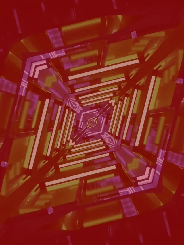 Neon Tunel Berde Biratzen Karratu Vortizea VJLoops 60fps 3:4 iPad Erretratua Pantaila-babeslea